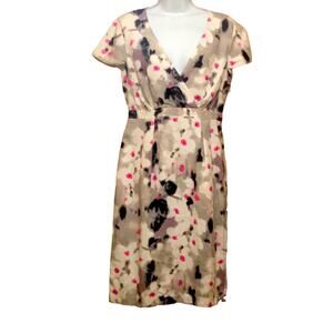 NWOT. Fenn Wright Manson Pure Linen Print Dress. 10